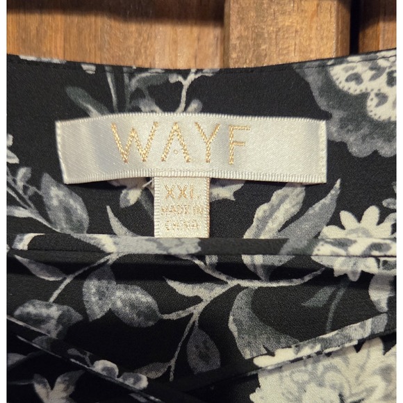 WAYF Posie Floral Flowy Strappy Camisole Floral Black/Purple xxL Boho Fairy - Picture 5 of 5